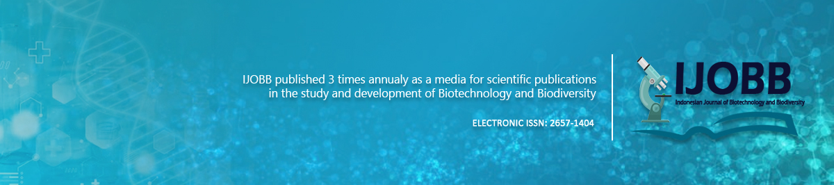 Indonesian Journal of Biotechnology and Biodiversity